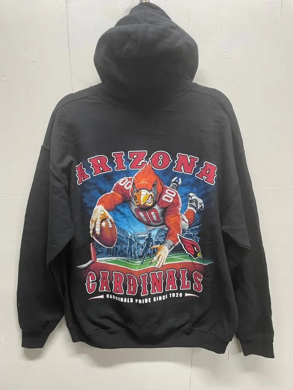 Arizona Cardinals NFL Men's Hoodie Size Large - Design on the Back New With Tags